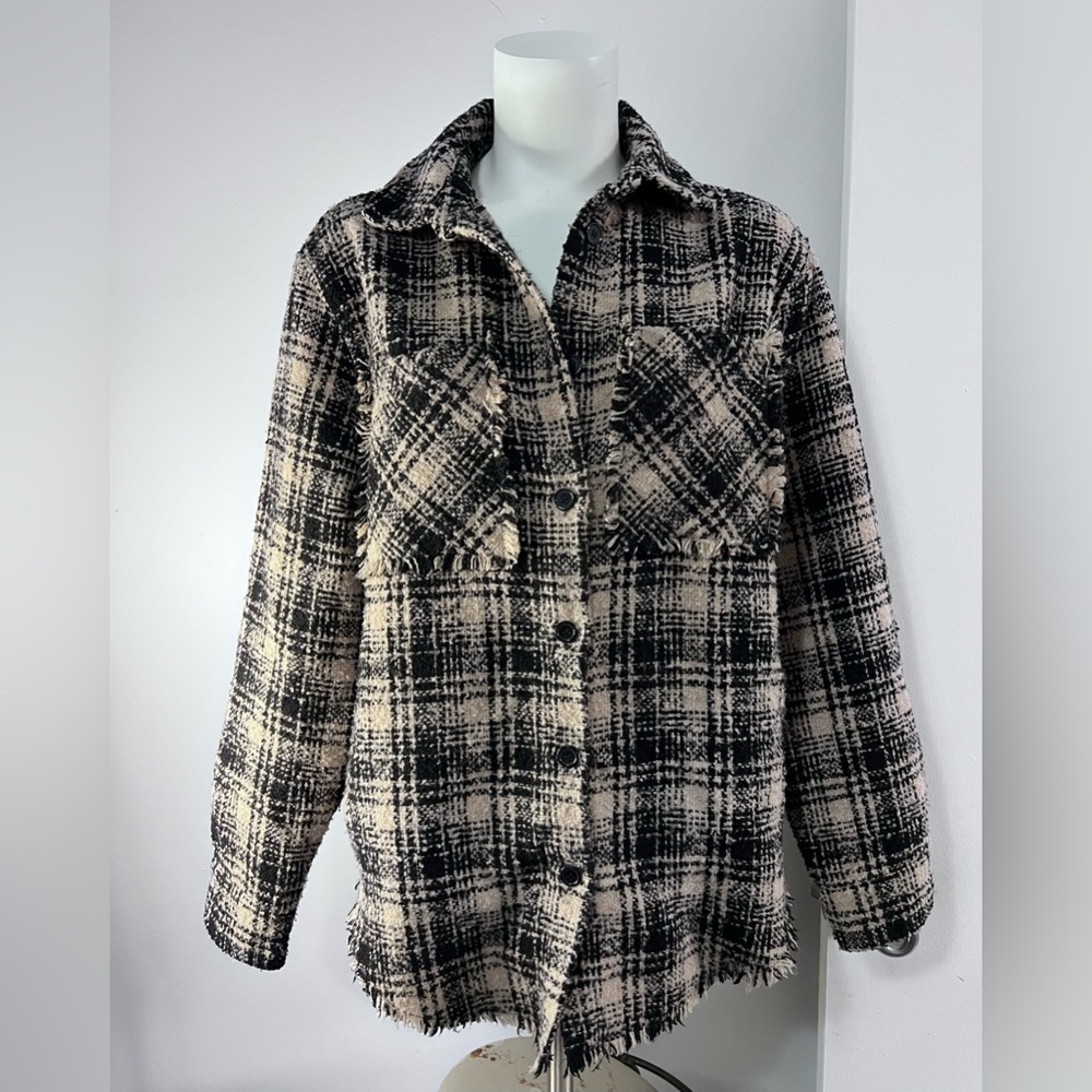 Forever 21 Black and Cream Checkered Apparel